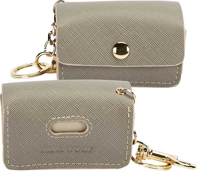 Leather Poop Bag Holder- Versatile Vegan Leather Waste Bag Holder for Dog Poop