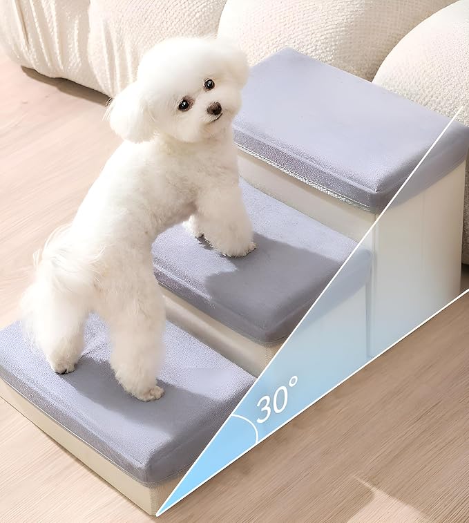 Dog Stairs with Storage 3 Tiers