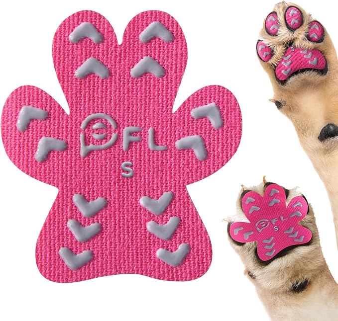 Anti-Slip Dog Paw Protector Pads for Senior Dogs Essentials,12sets(48pcs) S(4-10lbs)