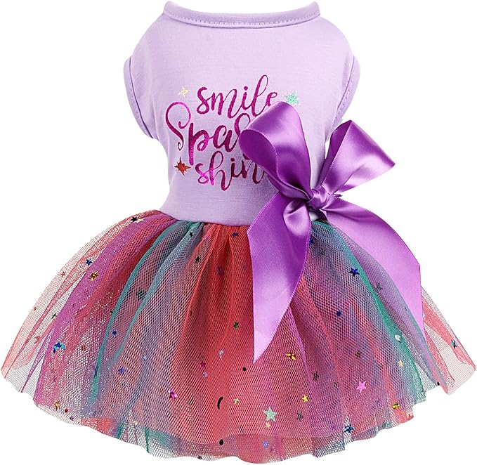 Summer Dog Clothes Dog Dress for Small Medium Dogs Girl