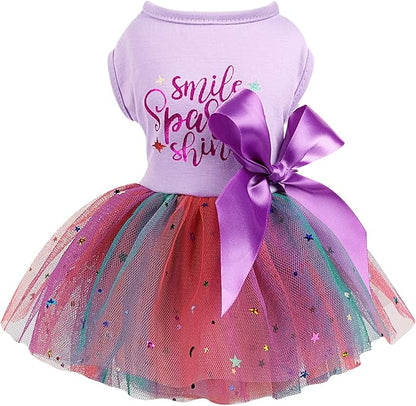 Summer Dog Clothes Dog Dress for Small Medium Dogs Girl