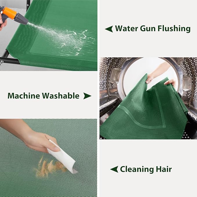 RRPETHOME Large Elevated Cooling Dog Bed