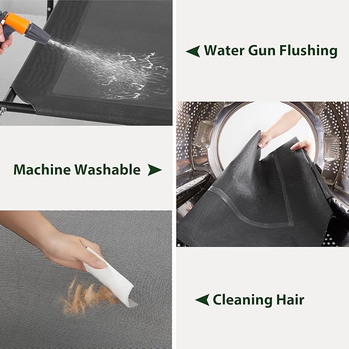 RRPETHOME Large Elevated Cooling Dog Bed