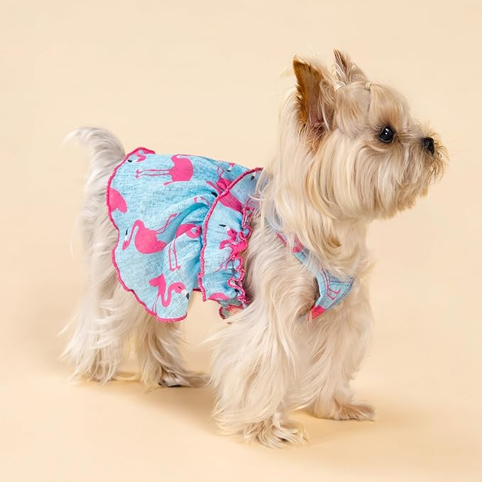 Fitwarm Flamingo Dog Dress