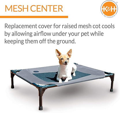 K&H Pet Products Elevated Cooling Outdoor Dog Bed 42 X 30 Inches
