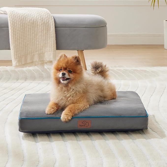 Bedsure Waterproof Dog Beds for Small Dogs 4 inch 20lbs Small