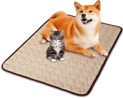 SHEJIZE Dog Cooling Mat 28x40inch/70x100cm, Fabric,