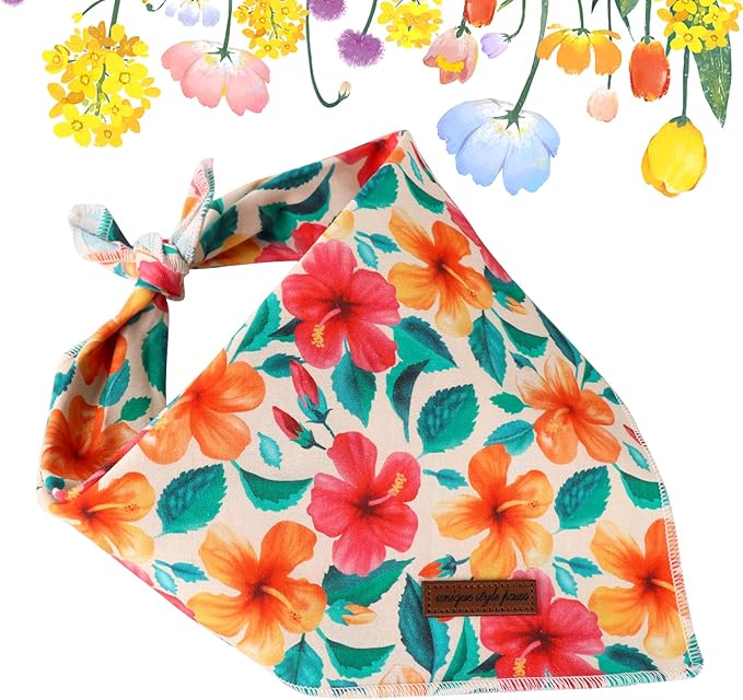 Unique Style Paws Cotton Dog Collar with Bow