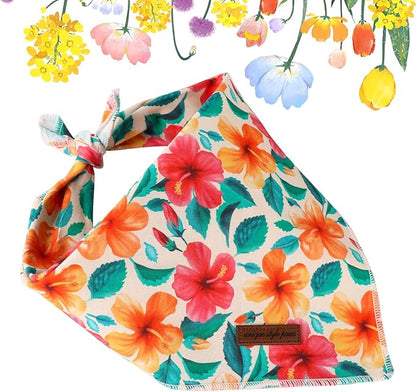 Unique Style Paws Cotton Dog Collar with Bow