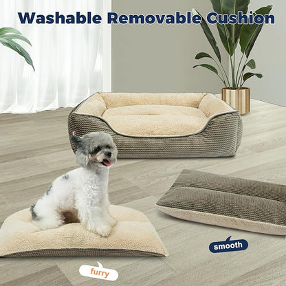 Miguel Dog Bed with Removable Cushion/Pillow for Medium Small Dogs 30 Inch