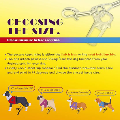 No Chew/Chew Proof Dog Car Seatbelt Safety Restraint 16 Inches