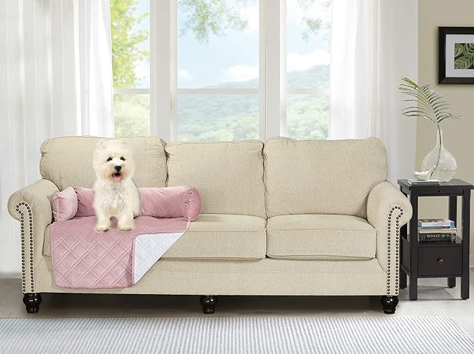 Brilliant Sunshine Premium Pink Silky Velvet Pet Sofa Bed