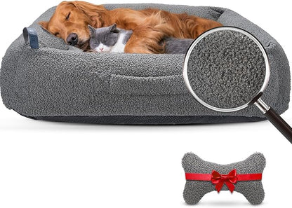Sytopia Calming Dog Bed for Medium Dogs 54'' XXL