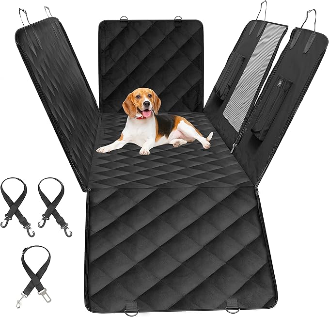 YSSOA Dog Car Seat Cover for Back Seat
