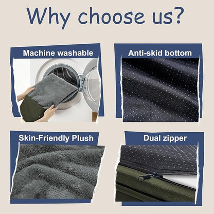 Orthopedic Washable Large Dog Bed: Large Dog Bed Bolster Waterproof