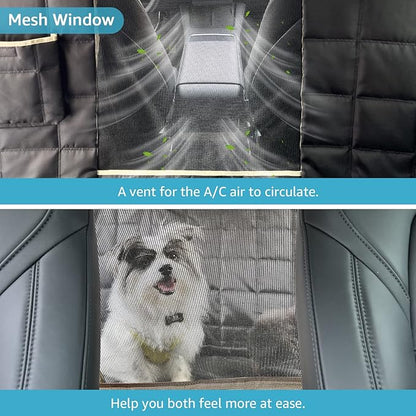 Lassie Dog Hammock for Car 2020-2024 Tesla 4 Headrests 2 Seat 100% Waterproof