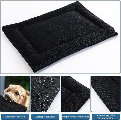 HOMBYS Chew Proof Dog Crate Pad for Small and Medium Dog 17x23 in