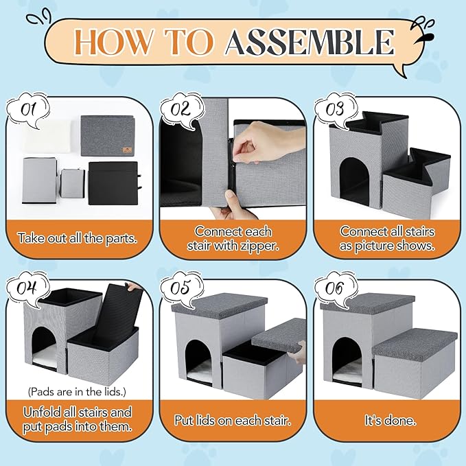 Dog Stairs for Small Dogs 22 in(2