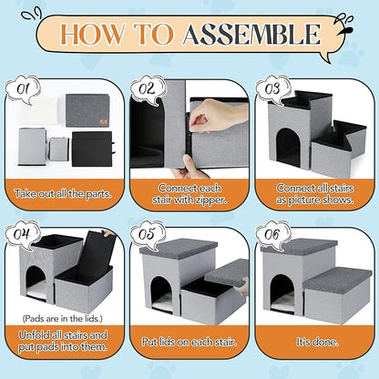 Dog Stairs for Small Dogs 22 in(2