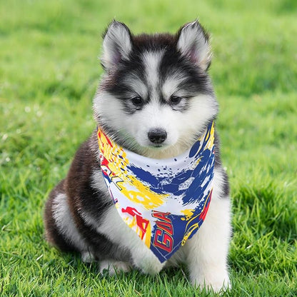 Football Dog Bandanas for Small Dogs Breed Cats 18 Inch 7PCS