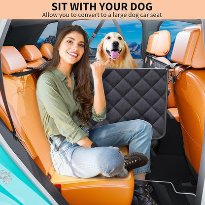 Convertible Back Seat Extender for Dogs 400lbs Hard