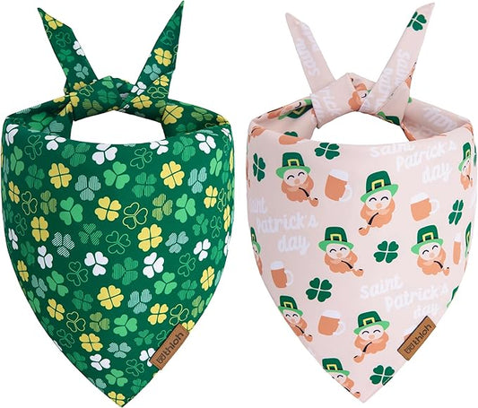 St. Patrick's Day Dog Bandana 2 Pack