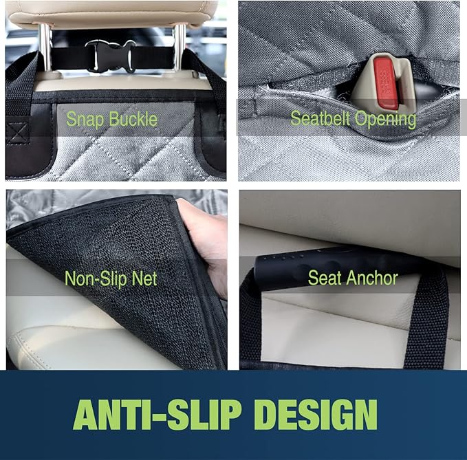 NESTROAD Bench Car Seat Cover for Dogs