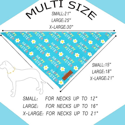 Realeaf Happy Easter Dog Bandanas 2 Pack