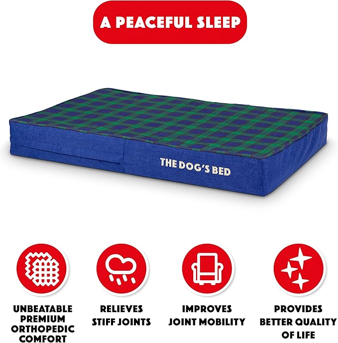 The Dog’s Bed Orthopedic Memory Foam Dog Bed 34x22, Pain