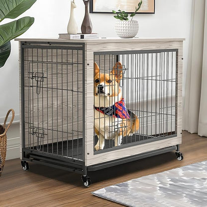 NicBex Dog Crate Furniture 23.6" L 25lb, Dog