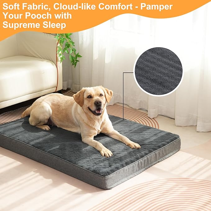 Orthopedic Waterproof Dog Bed for Large and Medium Dogs 44 x 32 inches 100 lbs