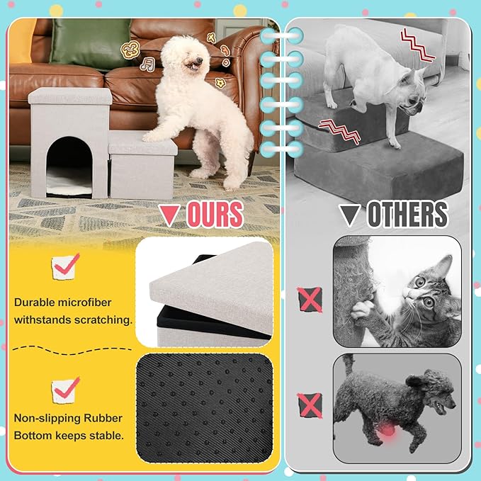 Dog Stairs for High Beds 22 inches(2