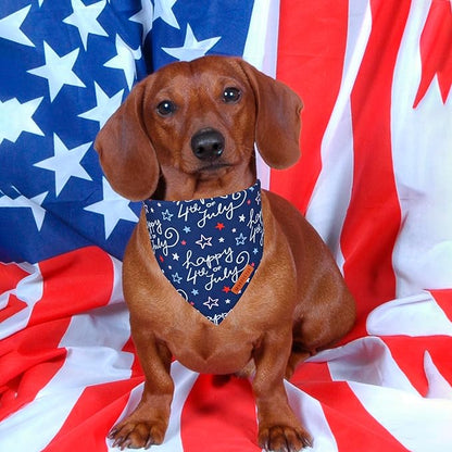 ADOGGYGO American Flag Dog Bandana 4th of 4th of 4th of