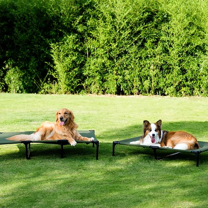 EHEYCIGA 50 Inch Elevated Dog Cot Beds for Extra Large Dogs