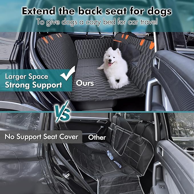 Back Seat Extender for Dogs-Supports 400lb