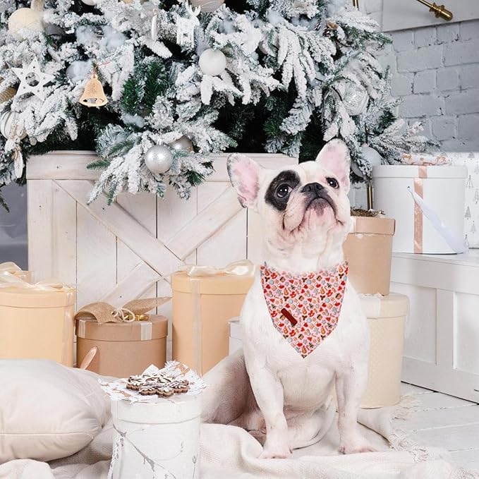 Christmas Day Dog Bandana Red Green Plaid Cotton