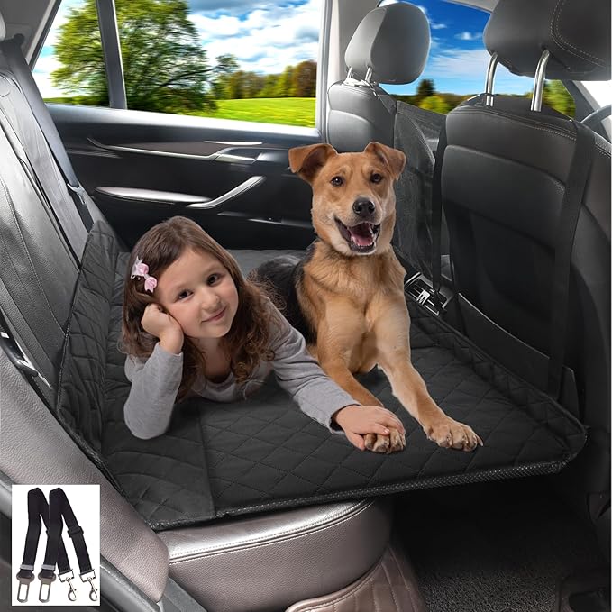 GJEASE Back Seat Extender for Dogs 200lbs,Hammock Travel