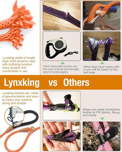 lynxking 5 FT Dog Leash Slip Lead 2