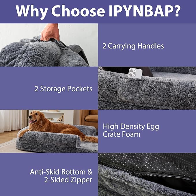 Human Dog Bed for Adult 71" x 46" x 9"