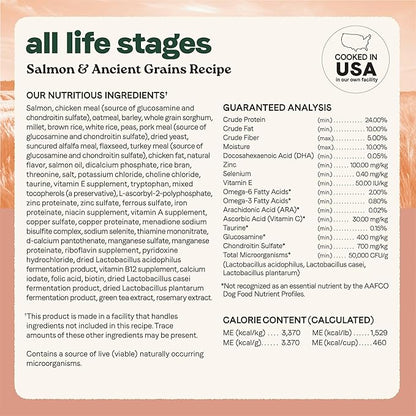 Canidae All Life Stages Real Salmon & Ancient Grains Recipe – High Protein Premium Dry Dog Food for All Ages, Breeds, and Sizes– 5 lbs.