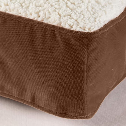 Buster Deluxe Reversible Pillow Style Sherpa Dog Bed (36 x 24 in.)