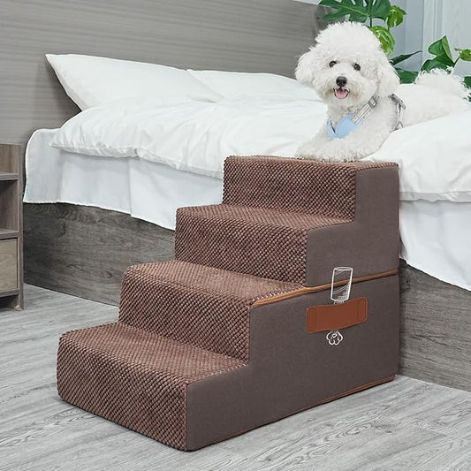 Supet Dog Stairs for Small Medium Large Dogs to Get on Bed