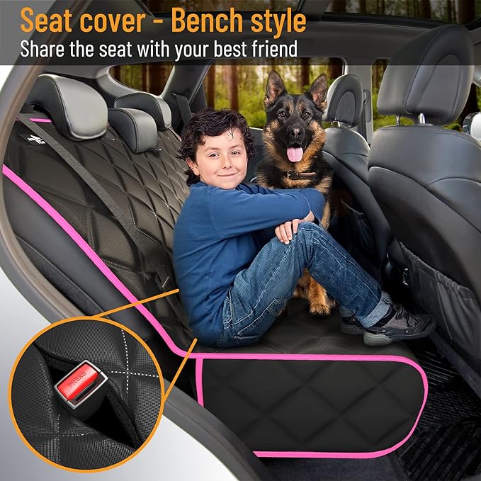 Active Pets Fabric Car Bench Dog Seat Cover for Back Seat