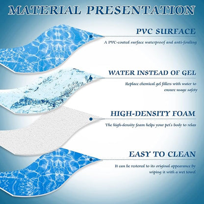 Dog Cooling Mat Water Injection Pet Cooling Mat (21x28 in)