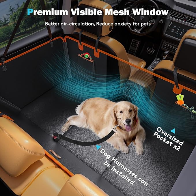 Back Seat Extender for Dogs 400LBS, Backseat
