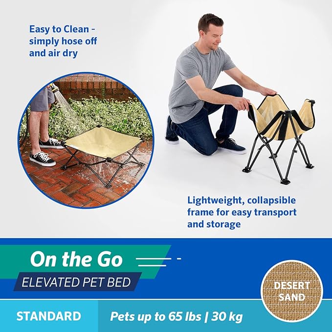 COOLAROO On the Go Cooling Elevated Dog Bed