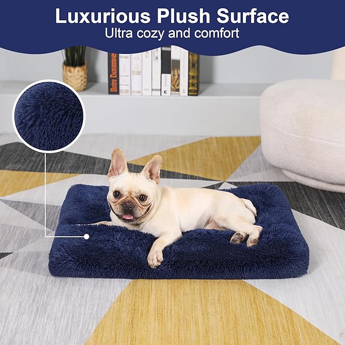 Plush Dog Crate Bed 29"x21")