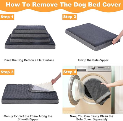 Orthopedic Waterproof Dog Bed for Large and Medium Dogs 30 x 20 inches 50 lbs