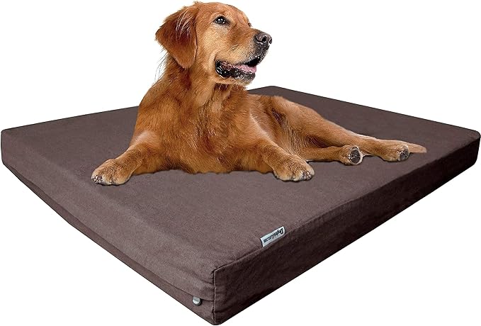 Dogbed4less Extra Large Orthopedic Memory Foam Dog Bed for Large Dogs 48"X30" Crate,