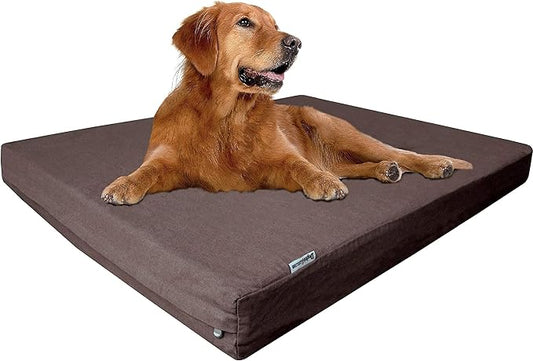 Dogbed4less Extra Large Orthopedic Memory Foam Dog Bed for Large Dogs 48"X30" Crate,
